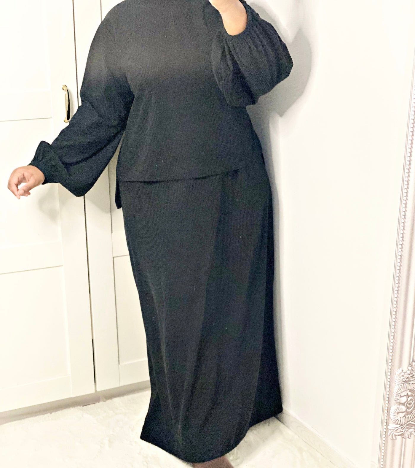 Ensemble premium Haut et Robe - Noir