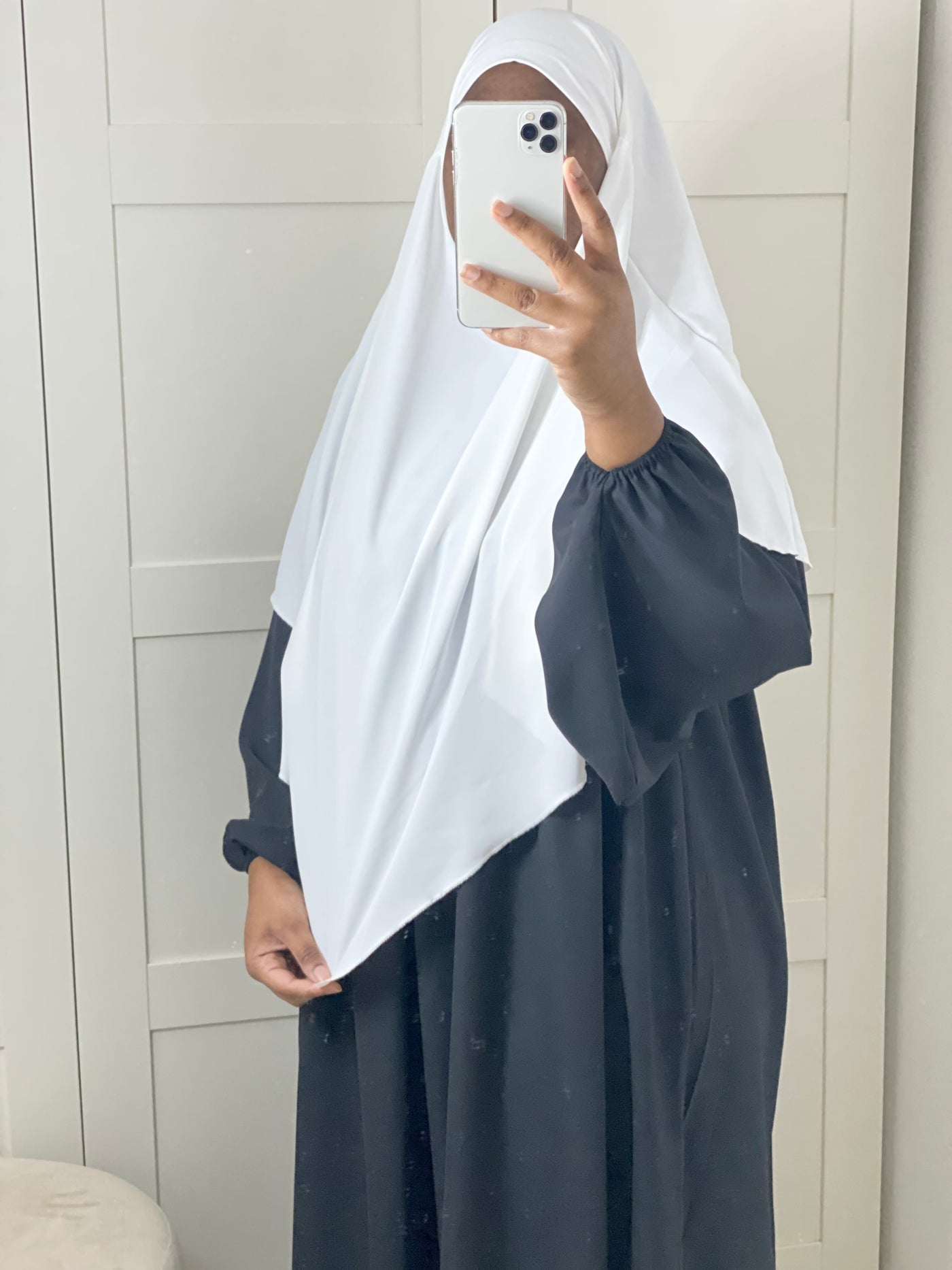 Khimar Soie de Medine - Blanc