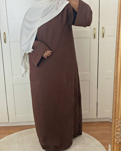 Abaya Solea - Chocolat - MON HIJAB MODEST co