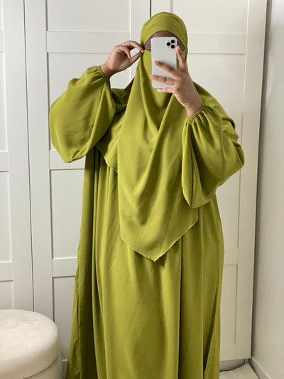 Khimar Soie de Médine - Pistache