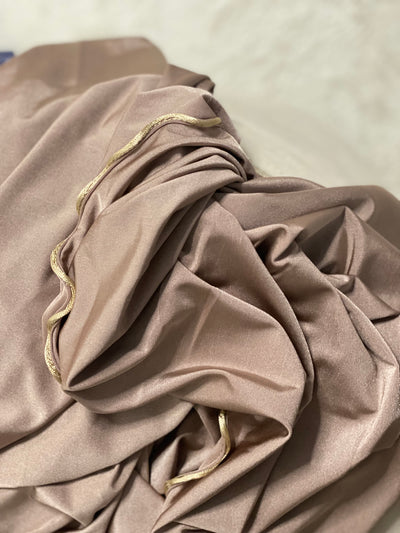 Jersey premium luxe Satiné - Taupe foncé