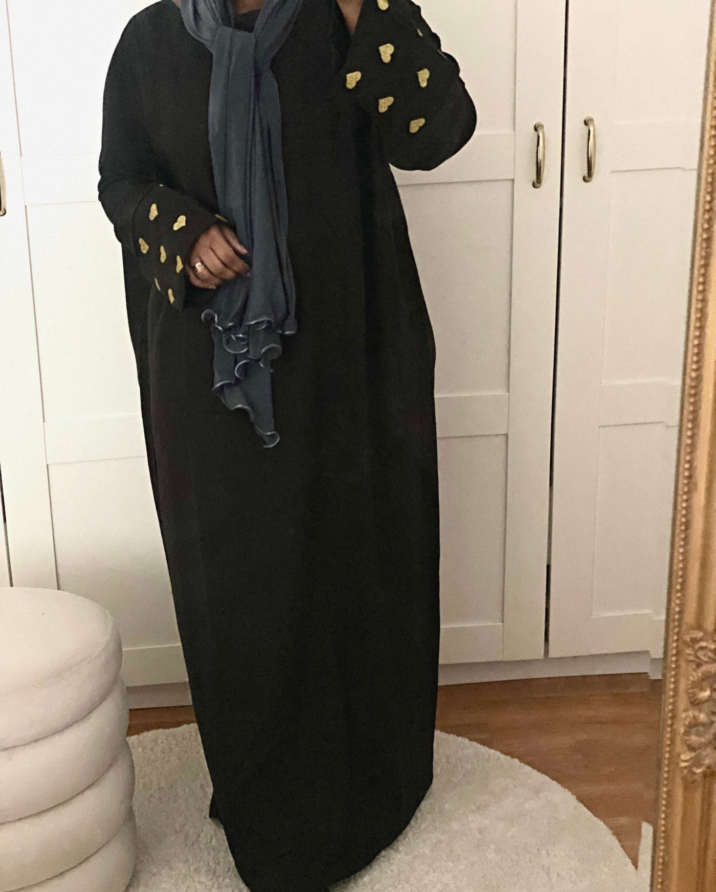 Abaya cœur - Noir - MON HIJAB MODEST co