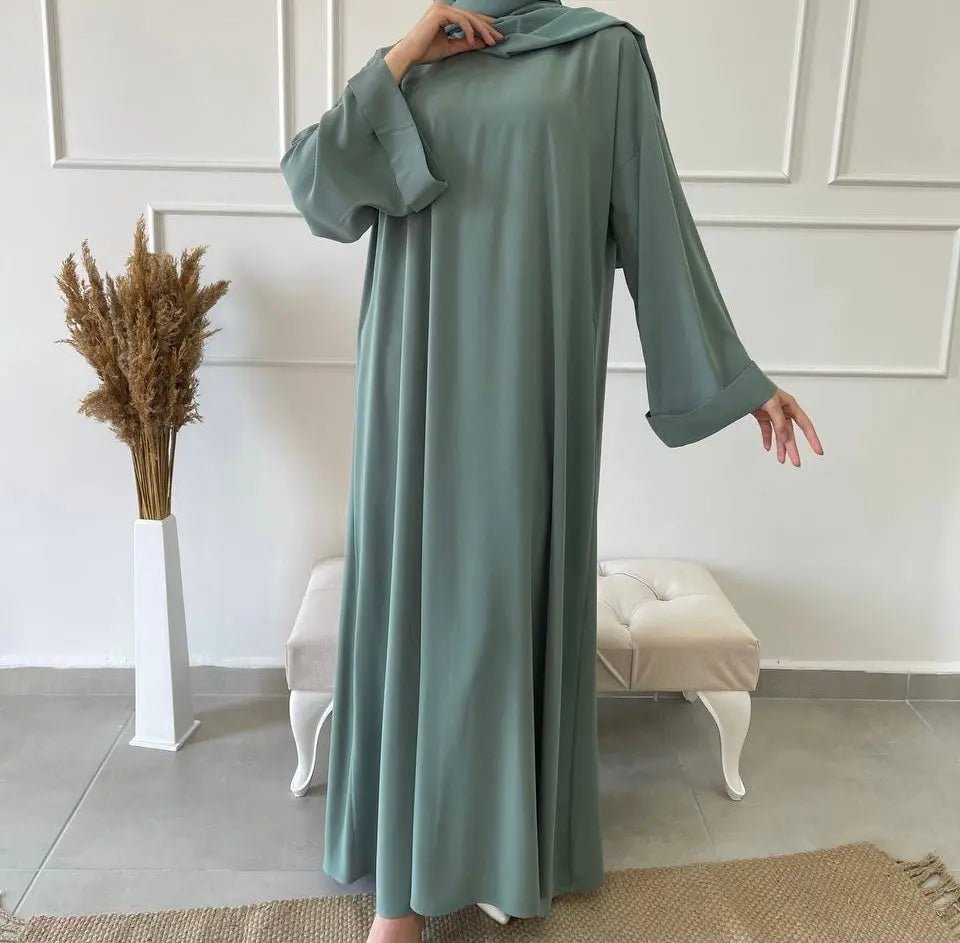 Abaya Al Masturah - Light Sage - MON HIJAB MODEST co