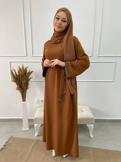 Abaya Anastasia - Caramel - MON HIJAB MODEST co