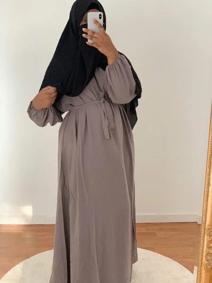 Abaya Balloon - Taupe - MON HIJAB MODEST co