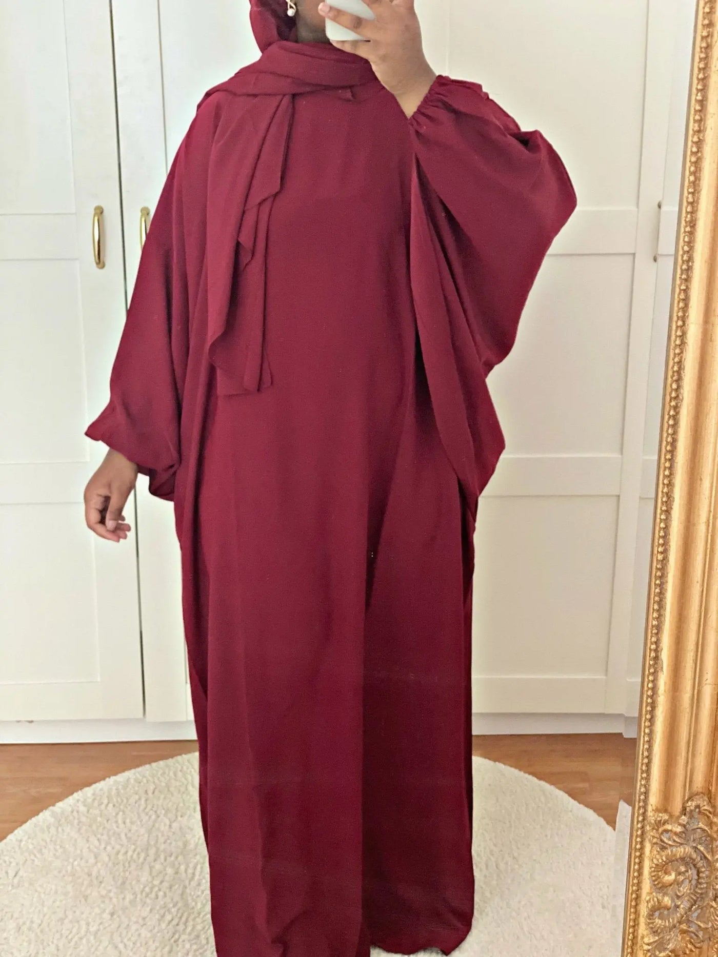 Abaya Balloons Hinata - Bordeaux MON HIJAB MODEST co