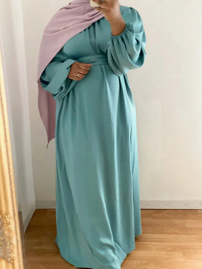 Abaya Balqees - Bleu pastel - MON HIJAB MODEST co