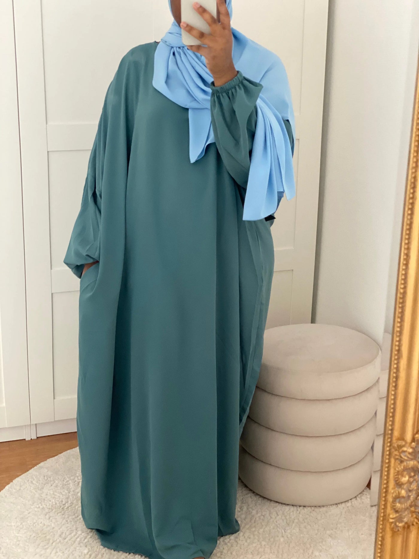 Abaya Céleste Balloons - Blue Lagoon MON HIJAB MODEST