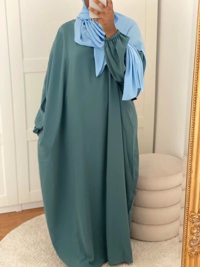 Abaya Céleste Balloons - Blue Lagoon MON HIJAB MODEST