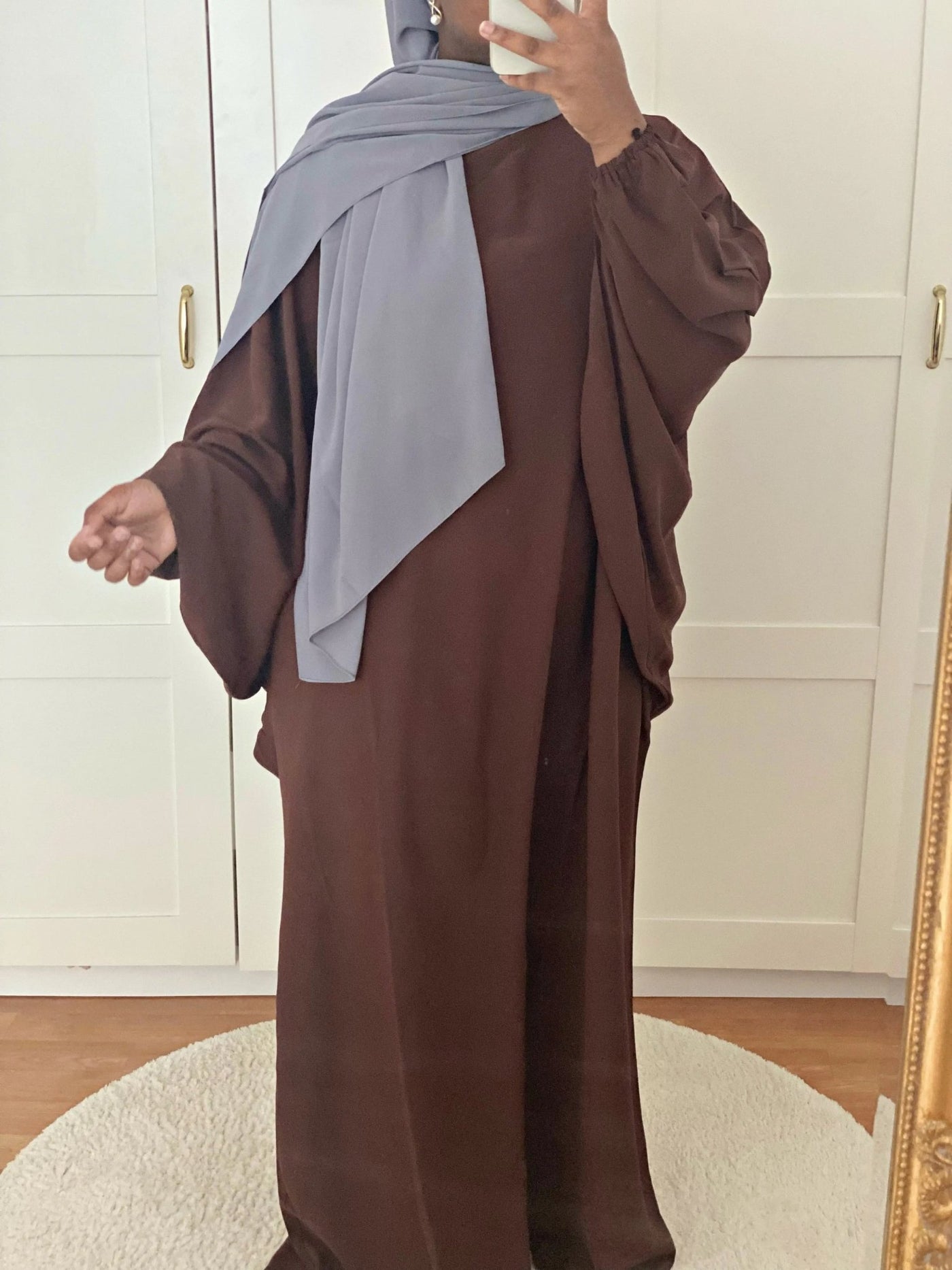 Abaya Céleste Balloons - Chocolat - MON HIJAB MODEST co