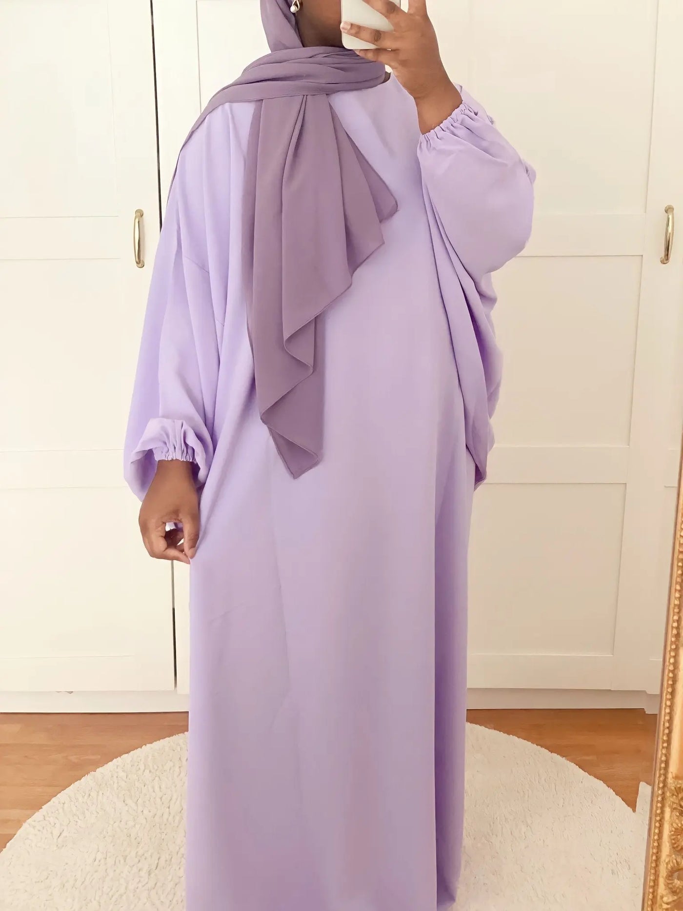 Abaya Céleste Balloons - Lilas MON HIJAB MODEST co