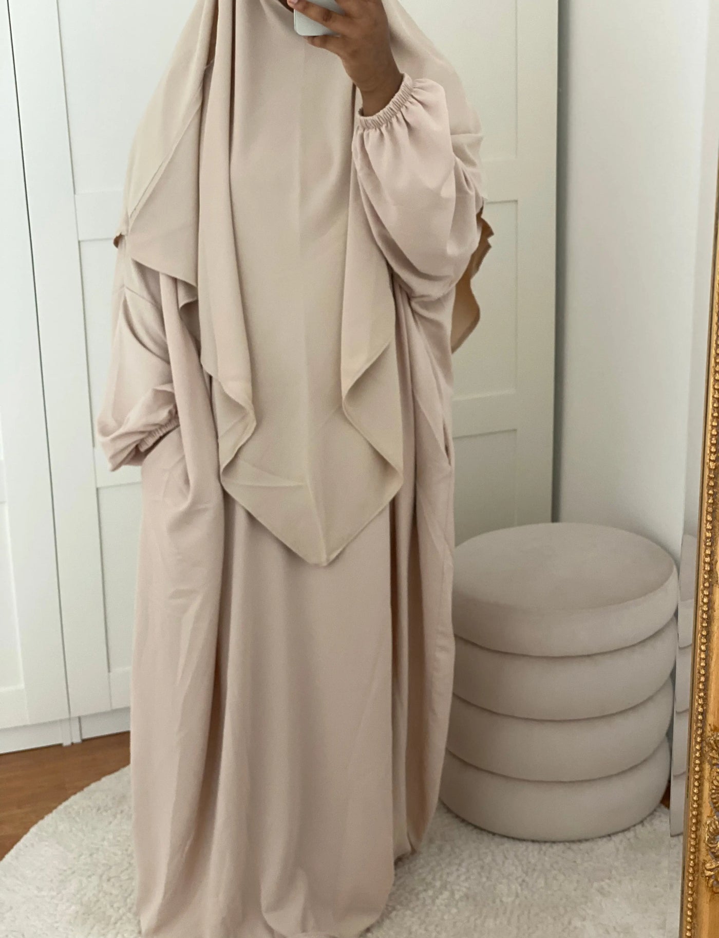 Abaya Céleste Balloons - Nude MON HIJAB MODEST