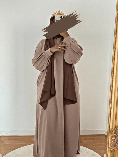 Abaya Jasmin - Mocha - MON HIJAB MODEST co