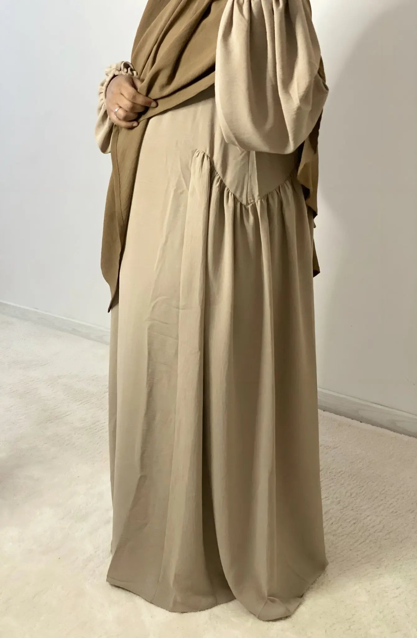 Abaya Jawahra - Beige - MON HIJAB MODEST co