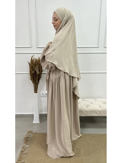 Abaya Jawahra - Beige - MON HIJAB MODEST co