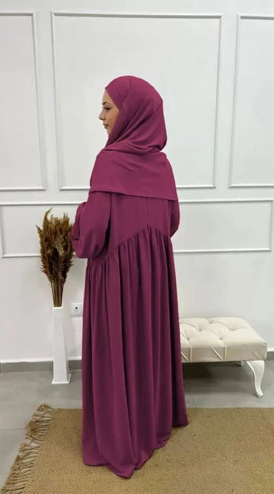 Abaya Jawahra - Rose - MON HIJAB MODEST co