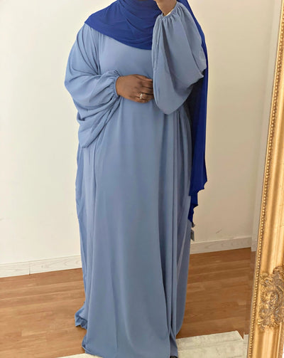 Abaya Jawahra - Sky - MON HIJAB MODEST co