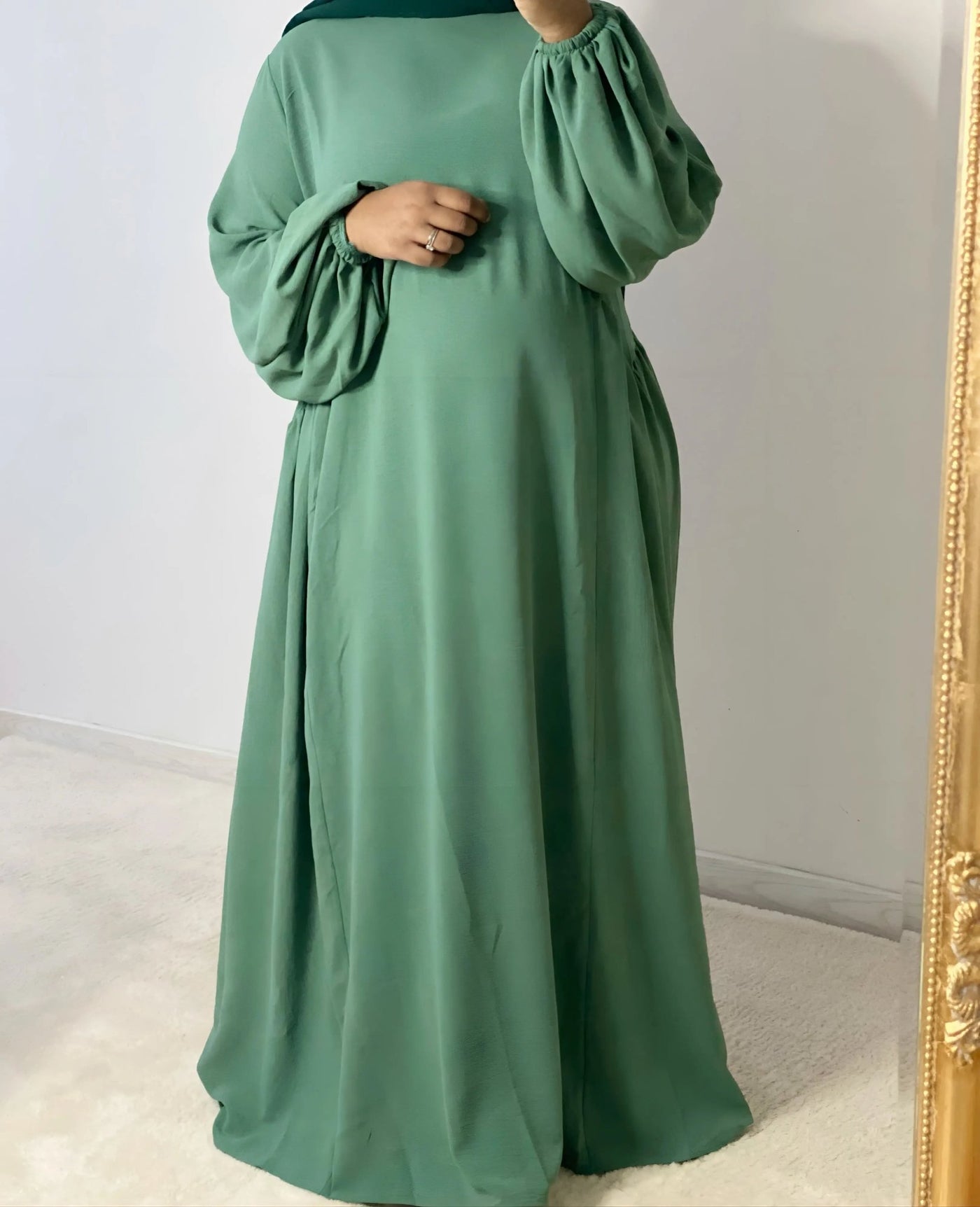 Abaya Jawahra - Vert - MON HIJAB MODEST co