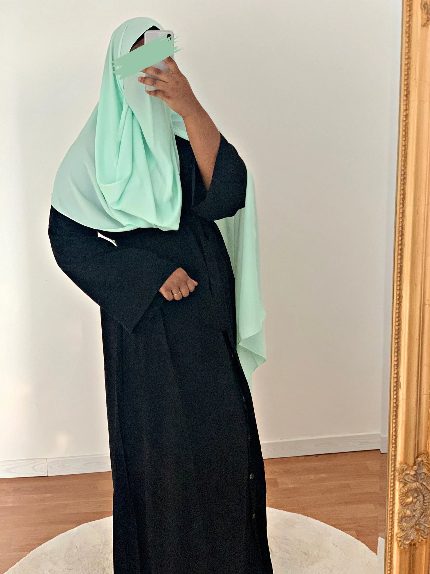 Abaya Kimono Al Masturah 2 - Black MONHIJABMODEST