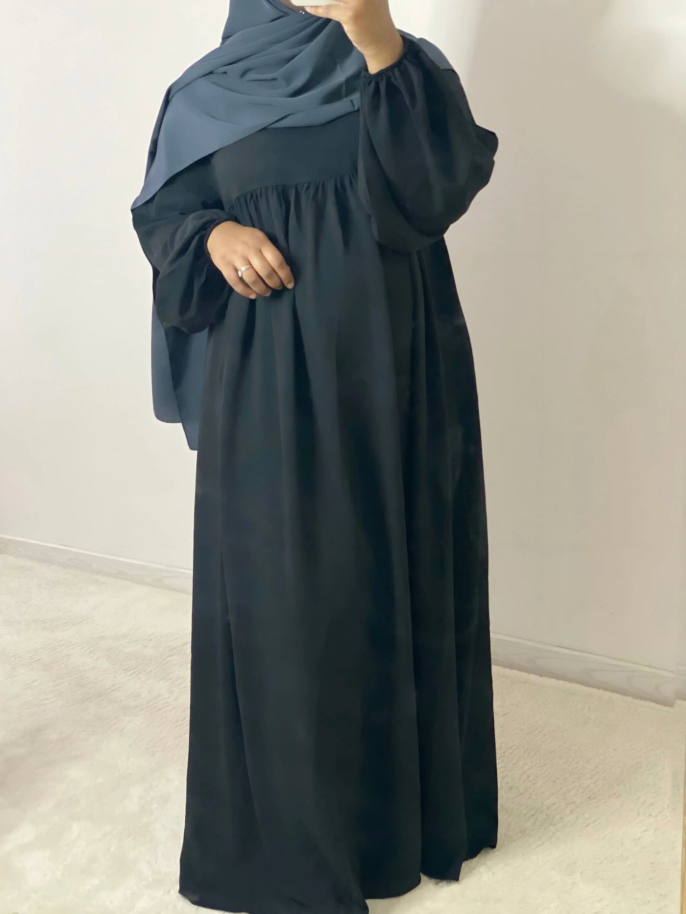 Abaya Layal - Black - MON HIJAB MODEST co