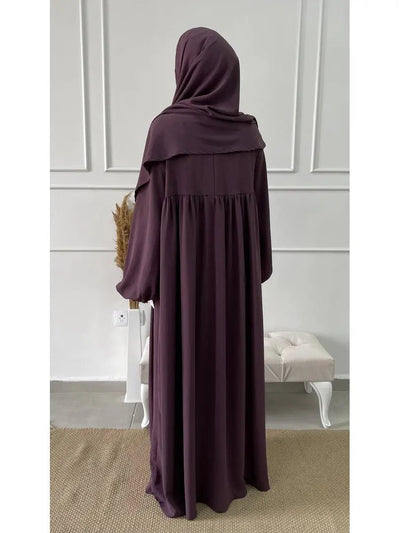 Abaya Layal - Lilac - MON HIJAB MODEST co