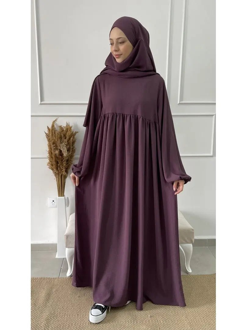 Abaya Layal - Lilac - MON HIJAB MODEST co