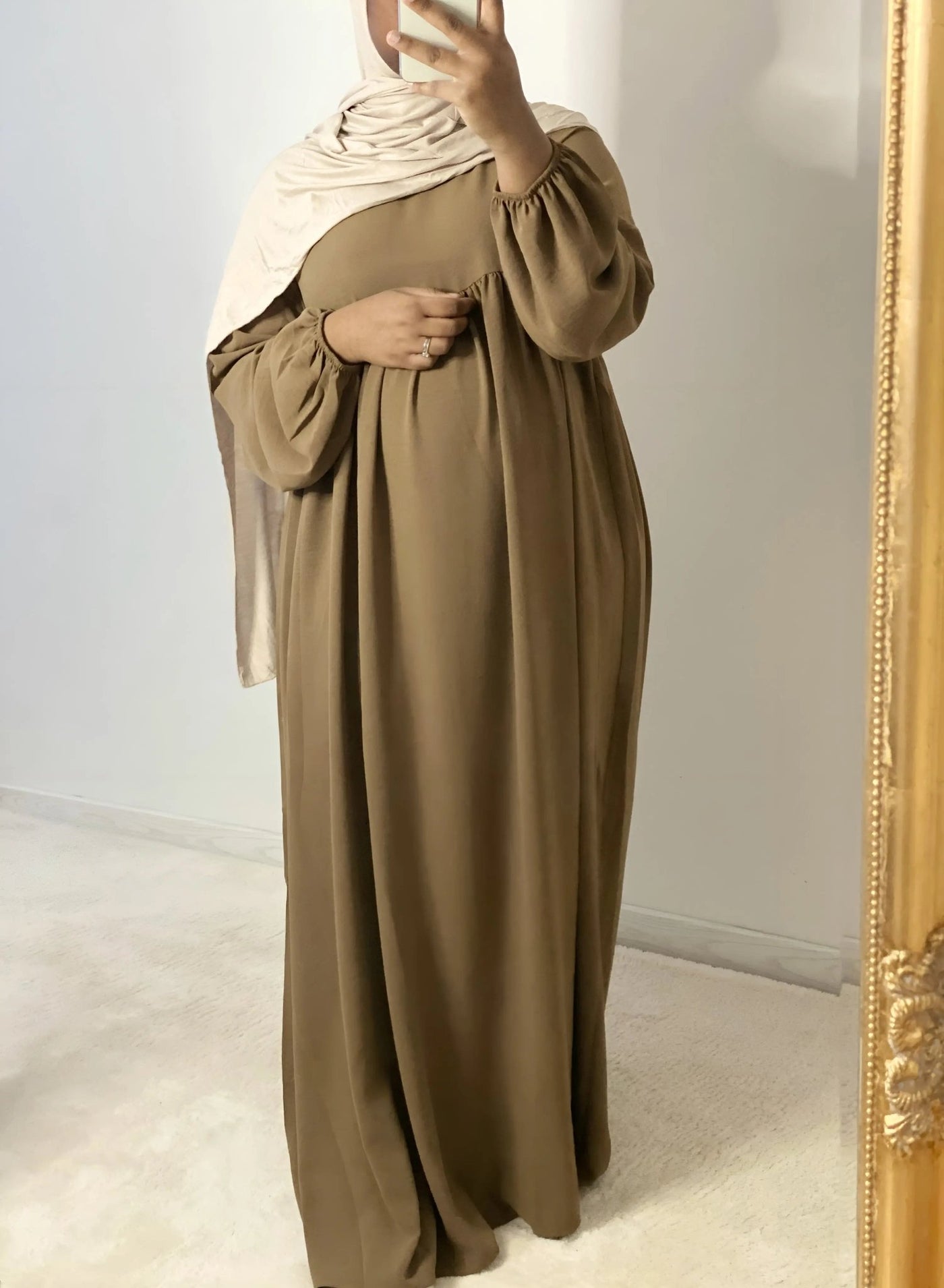 Abaya Layal - Mocha - MON HIJAB MODEST co