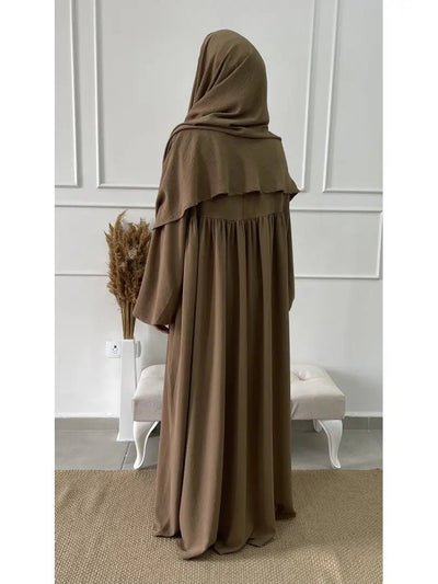 Abaya Layal - Mocha - MON HIJAB MODEST co