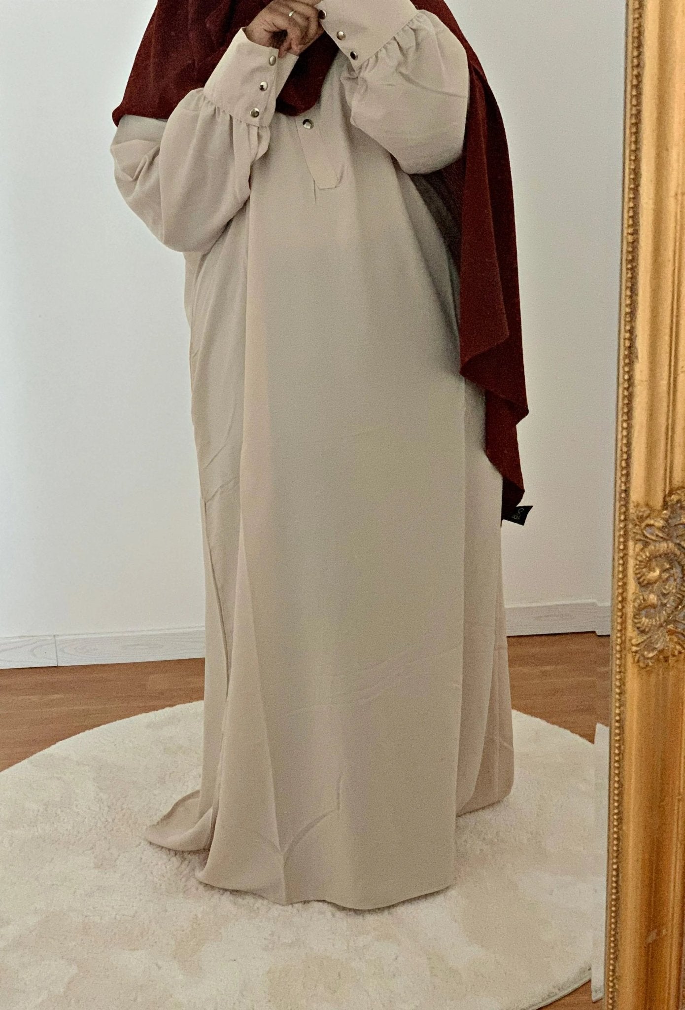 Abaya Longue Maria - Cream - MON HIJAB MODEST co