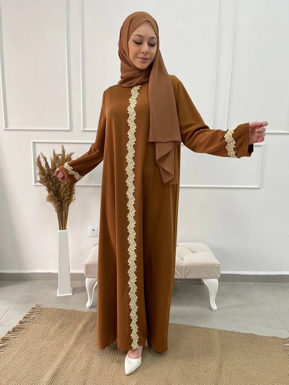 Abaya Maha - Biscoff - MON HIJAB MODEST co