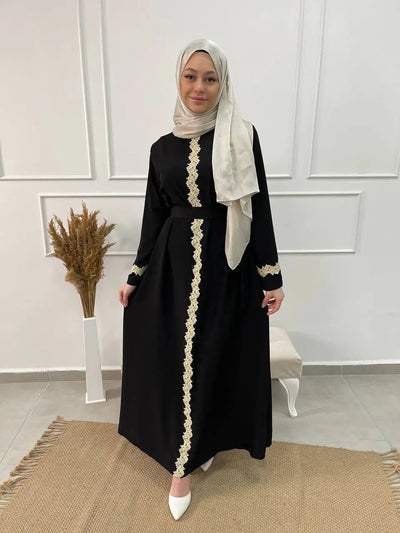 Abaya Maha - Black - MON HIJAB MODEST co