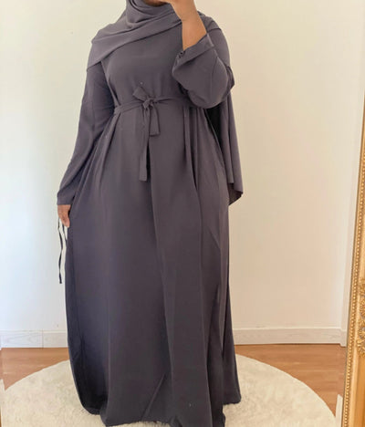 Abaya Modesty - Antharacite - MON HIJAB MODEST co