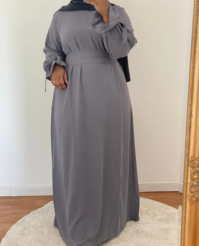 Abaya Princessa - Grey MON HIJAB MODEST