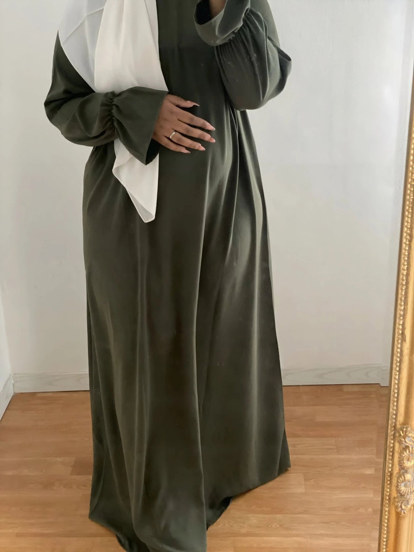 Abaya Roksana - Kaki - MON HIJAB MODEST co