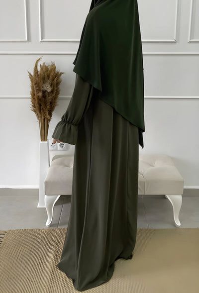 Abaya Roksana - Kaki - MON HIJAB MODEST co