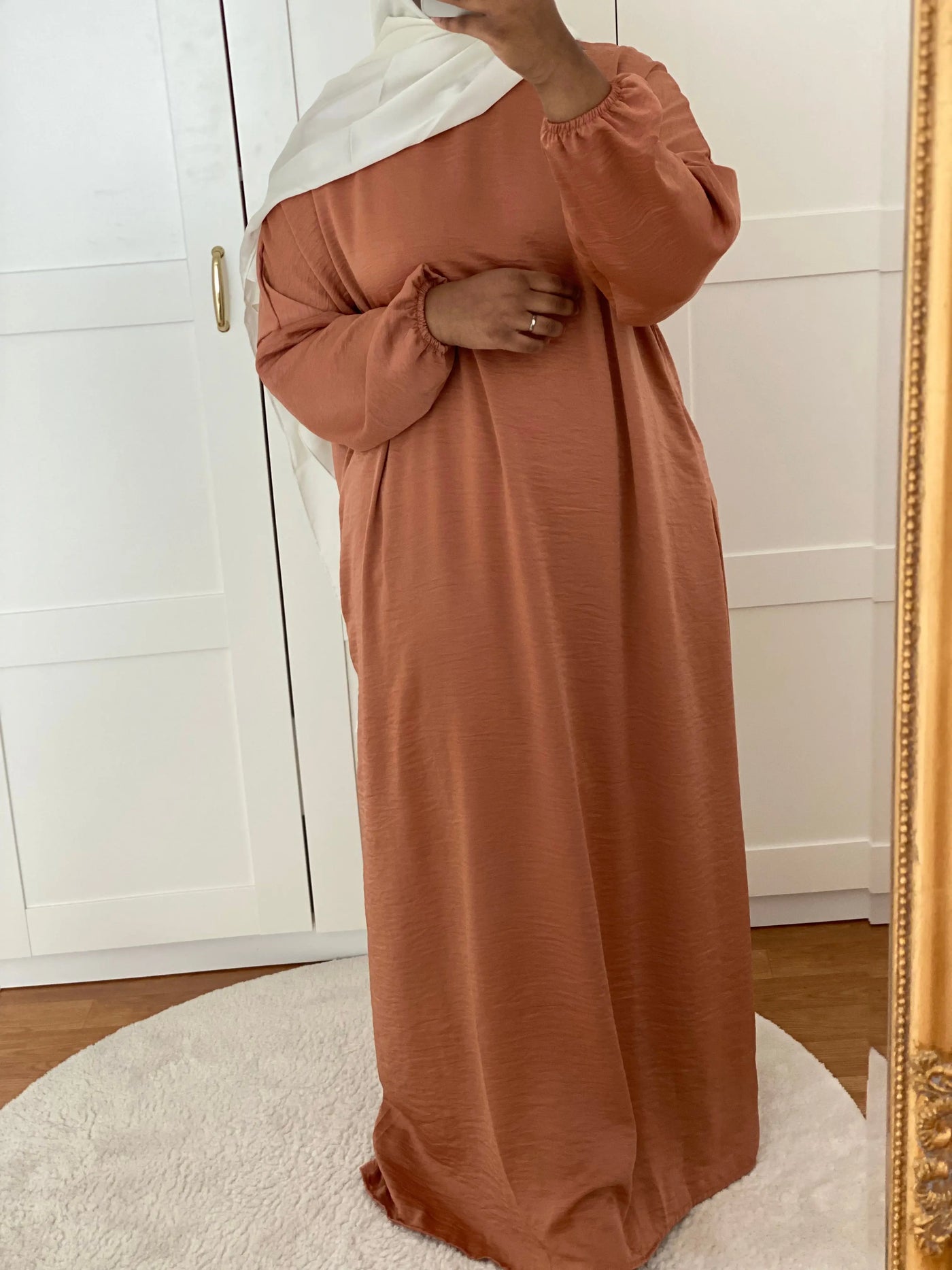 Abaya Satin Balloons - Camel MON HIJAB MODEST