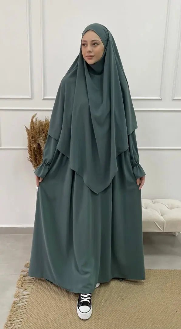 Abaya Yasmin - Turquoise - MON HIJAB MODEST co