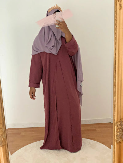 Abaya wrap waist - Framboise - MON HIJAB MODEST co