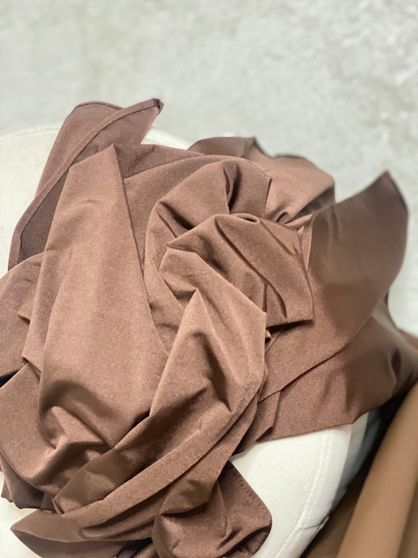 Hijab Jersey premium luxe satiné - Cacao