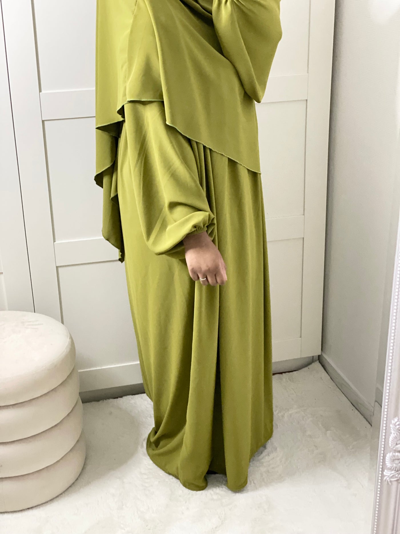 Khimar Soie de Médine - Pistache