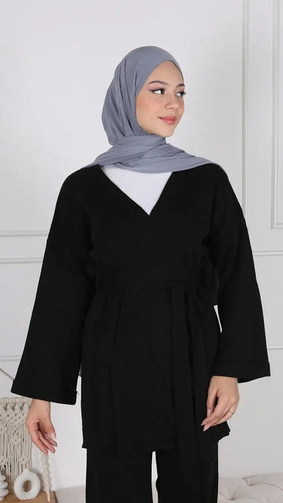 Ensemble Cocoon Basic - Noir - MON HIJAB MODEST co