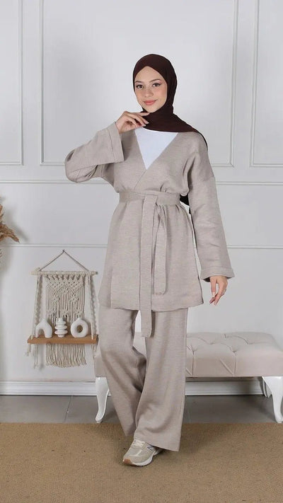 Ensemble Cocoon Basic - Taupe - MON HIJAB MODEST co