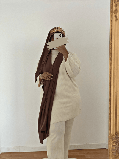 Ensemble Cocooning - Beige Clair - MON HIJAB MODEST co