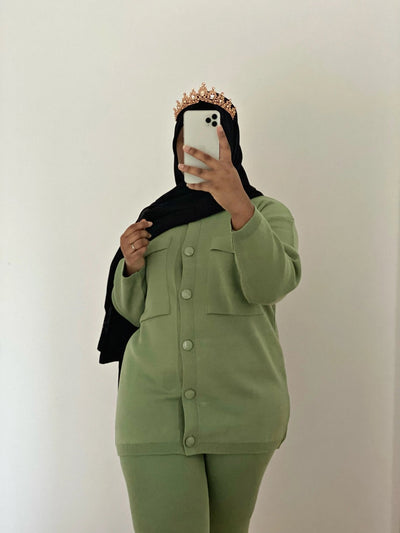 Ensemble Modest - Green - MON HIJAB MODEST co