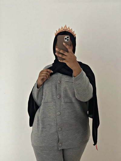 Ensemble Modest - Gris clair MON HIJAB MODEST co