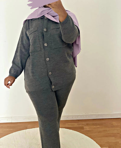 Ensemble Modest - Gris foncé - MON HIJAB MODEST co