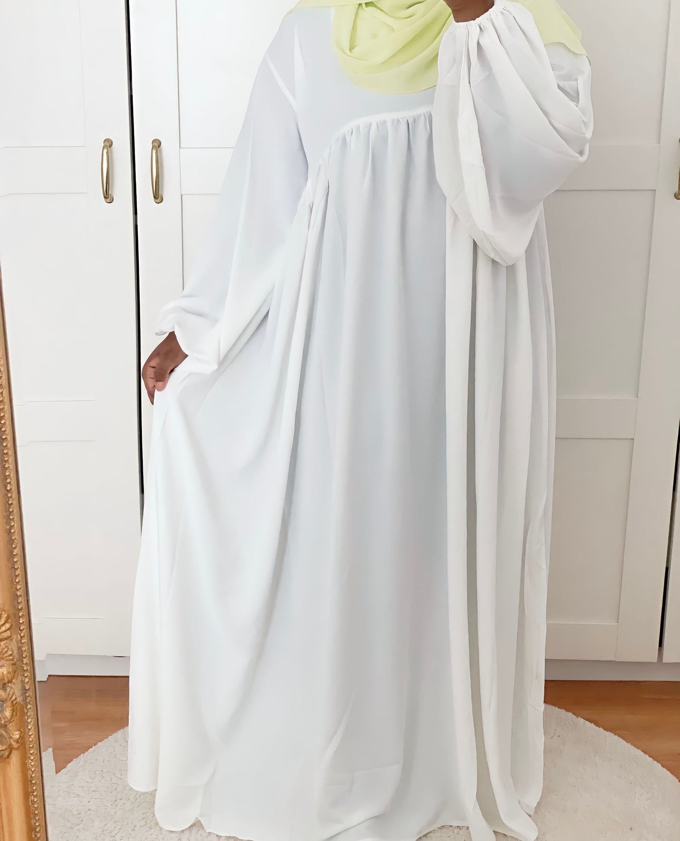 Abaya Esmée - Blanc
