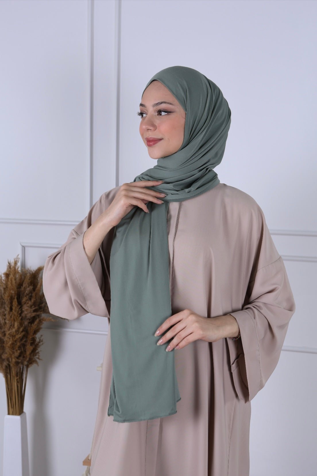 Hijab Jersey Luxe - Vert d’eau - MON HIJAB MODEST co