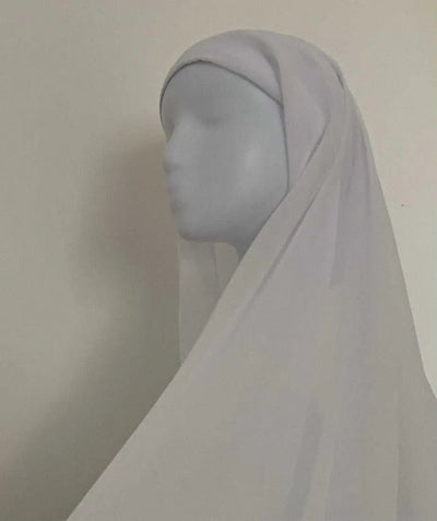 Hijab À Enfiler - Blanc - MON HIJAB MODEST co