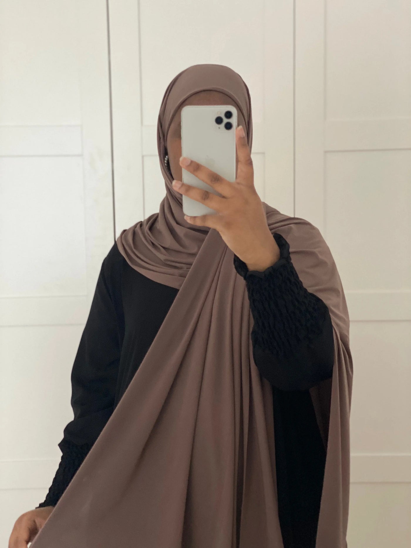 Hijab Jersey luxe à enfiler - Chocolat au lait MON HIJAB MODEST